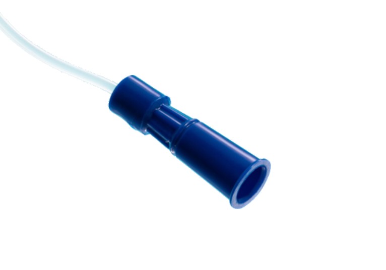Aspiratiesonde CH08 - 53 cm - blauw - 1 dist + 1 lat. - steriel - 100 st