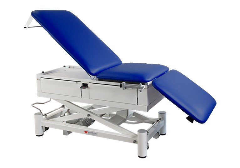 Onderzoekstafel Praxis 3 Comfort Elite - elektrisch in hoogte verstelbaar - Aqua - 1 st