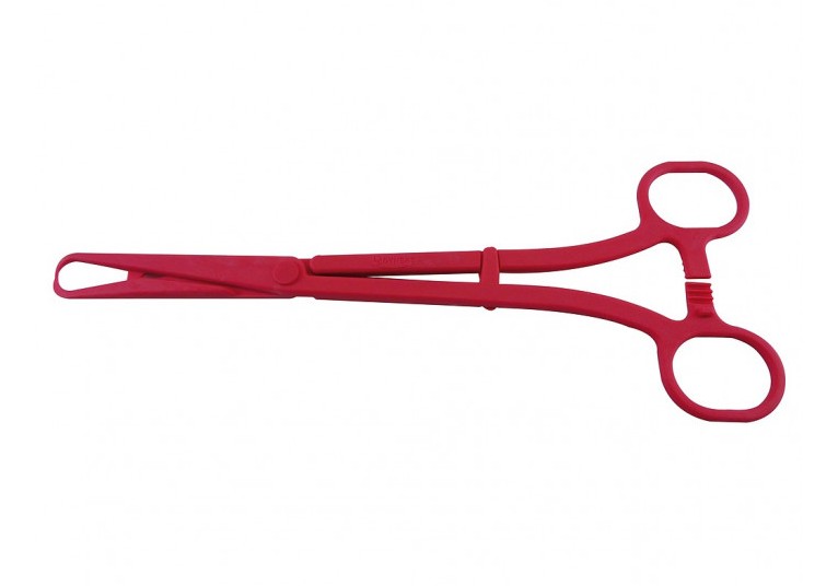 Pozzi tang - plastic - 25 cm - steriel - 1 x 50 st