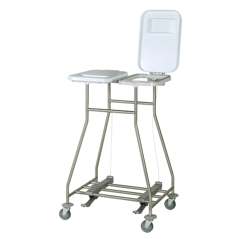 Chariot à linge voor 2 sac à linges - 2 couvercles - 1 pc