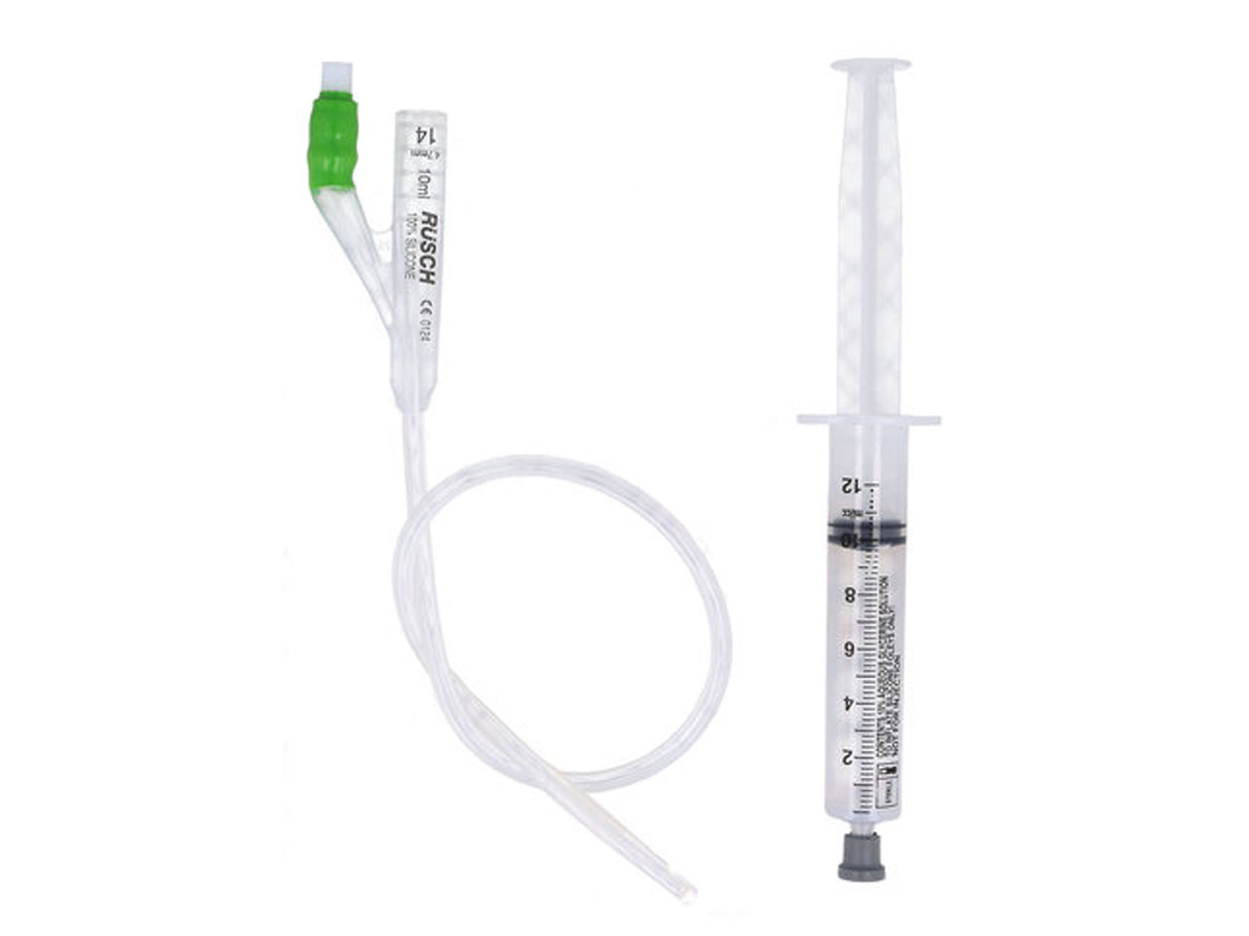 Rusch brillant plus - siliconen ballonsondes met voorgevulde spuit 10 ml - 41 cm 