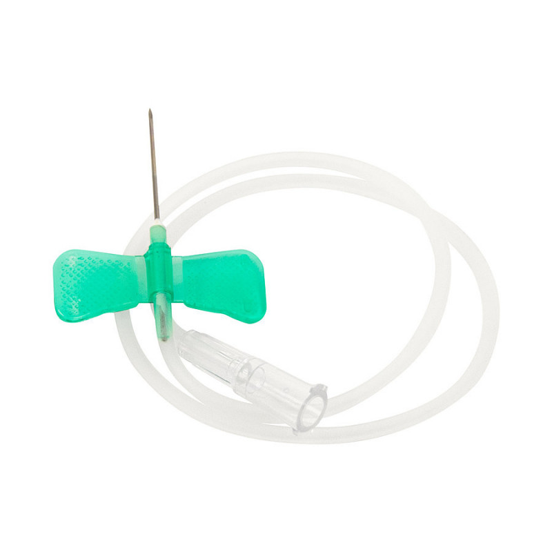 Surflo™ - aiguilles à ailettes avec guide 30 cm - 21G x 0,8 mm - vert - 1 x 50 pcs