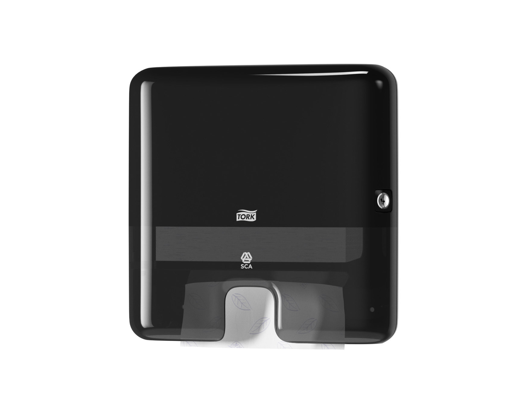 Xpress® Multifold mini handdoekdispenser - H2 - zwart - 1 st
