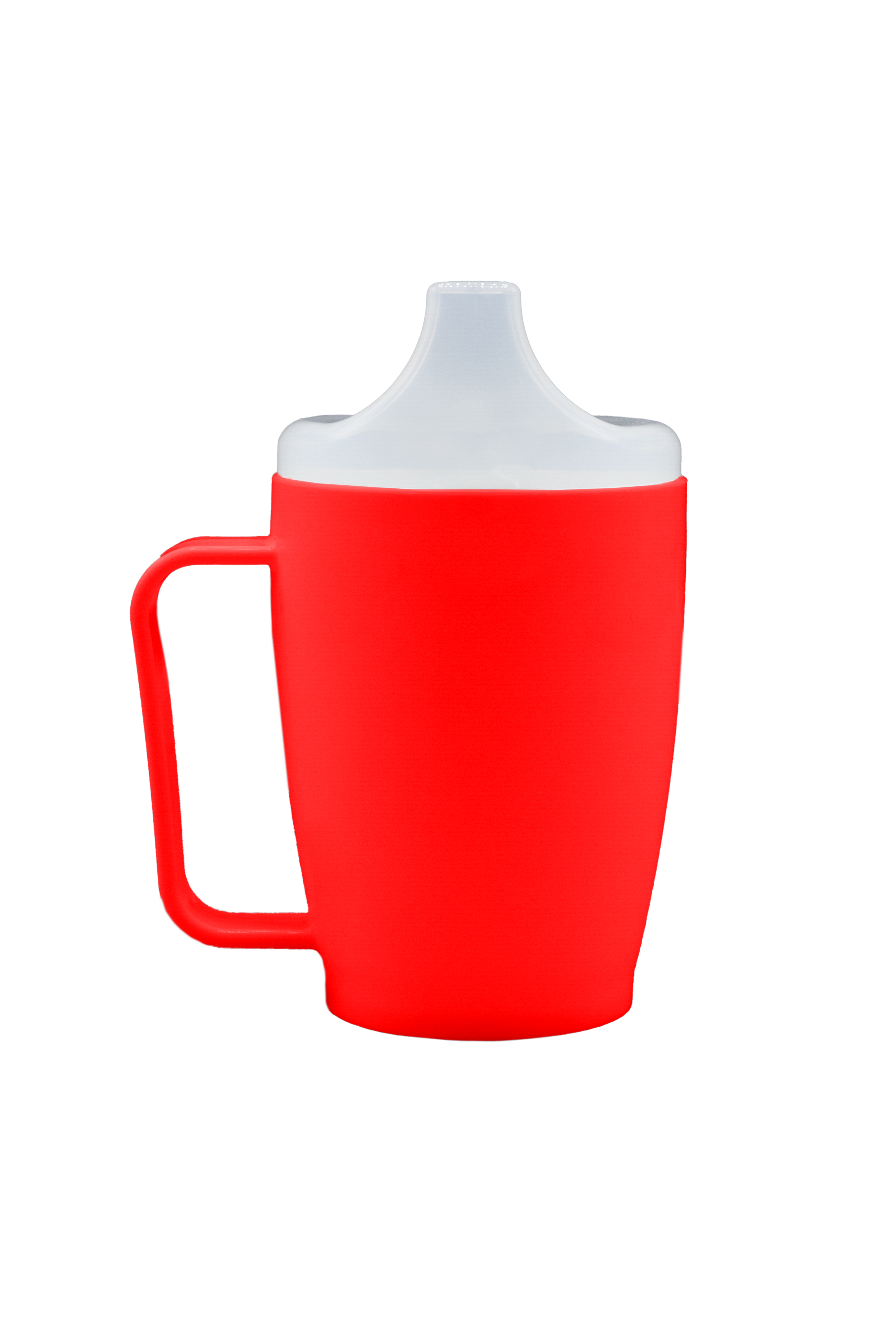 Beker - deksel 4 mm - rood - 250 ml - 1 st