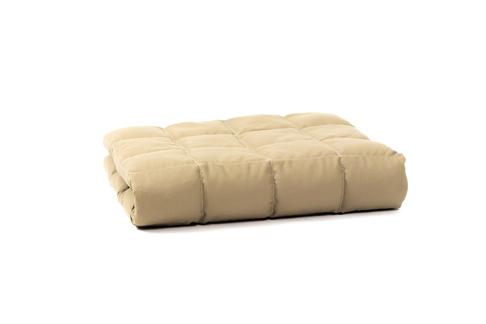 couverture alourdie - beige - 70 x 120 cm 4 kg en cotton - 1 pc