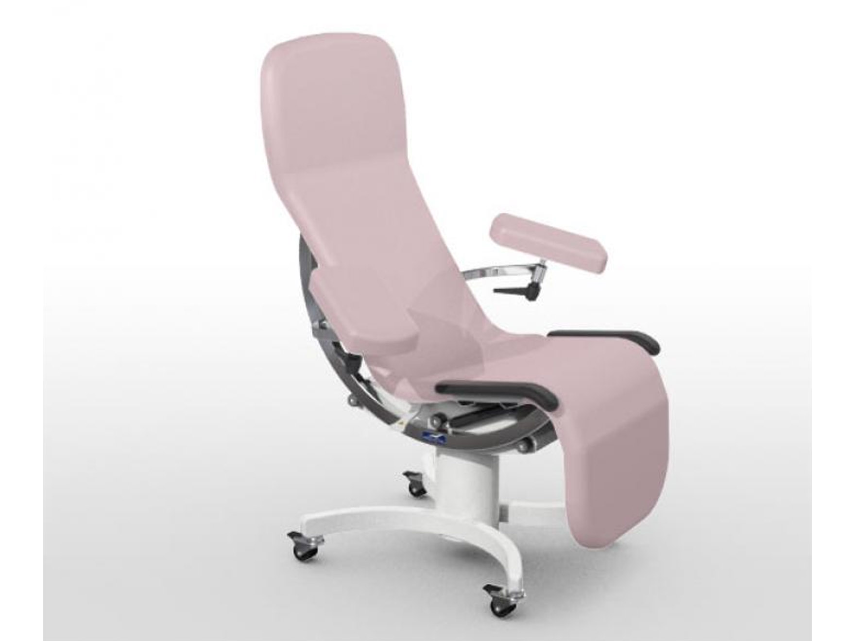 Fauteuil de prélèvement Deneo.lab - hauteur fixé - roues - rotatif - fonction Sit&Go - 1 pc