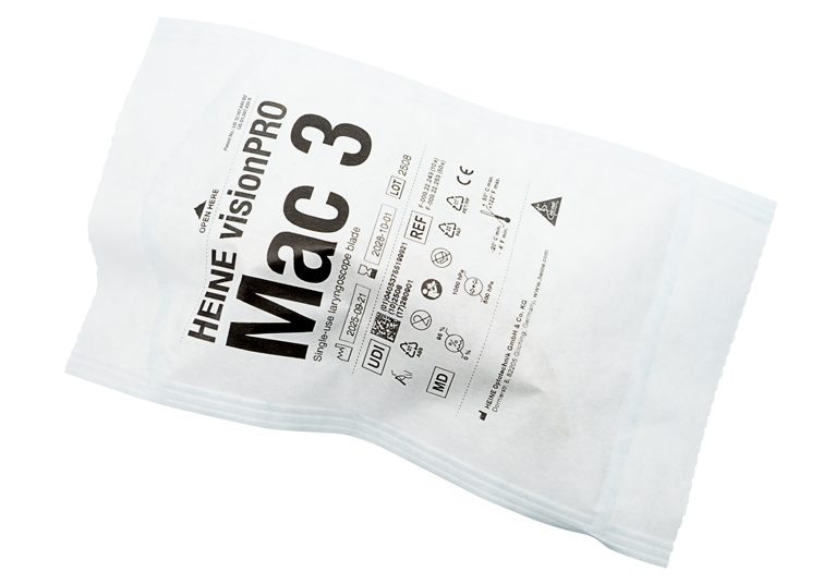 HEINE visionPRO Mac 3 - Single-Use laryngoscoopblad - 50 st