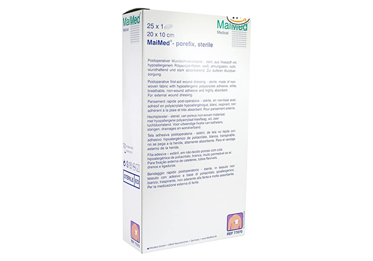 MaiMed®-porefix - 10 x 20 cm - steriel - 1 x 25 st