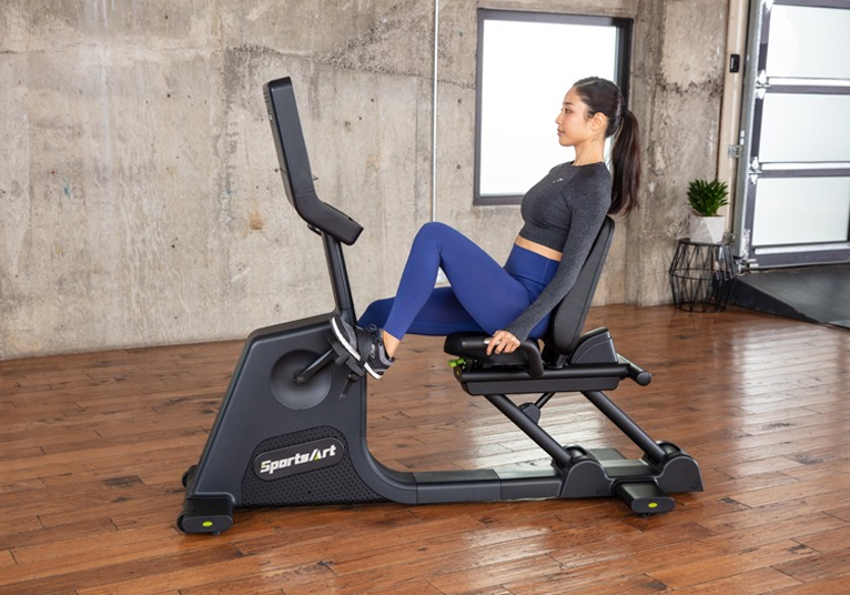 SportsArt Prime Line Eco-Natural C573R recumbent cycle - zelf aangedreven - LED display