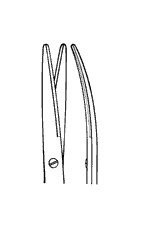 Metzenbaum schaar TUC - gebogen - stomp/stomp - 14,5 cm - 1 st