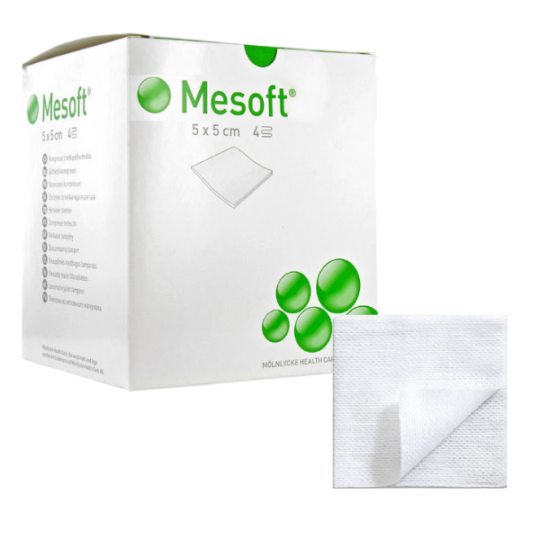 Mesoft® - 5 x 5 cm - niet steriel - 32 x 100 st