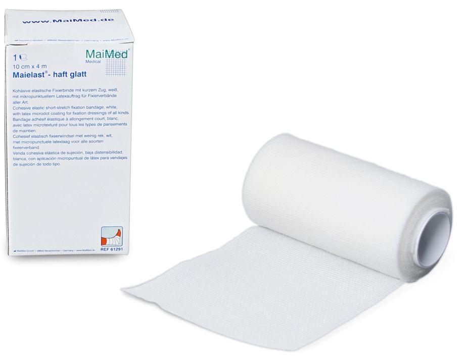 Maielast® haft glatt - cohesieve windel - 10 cm x 4 m - 1 st