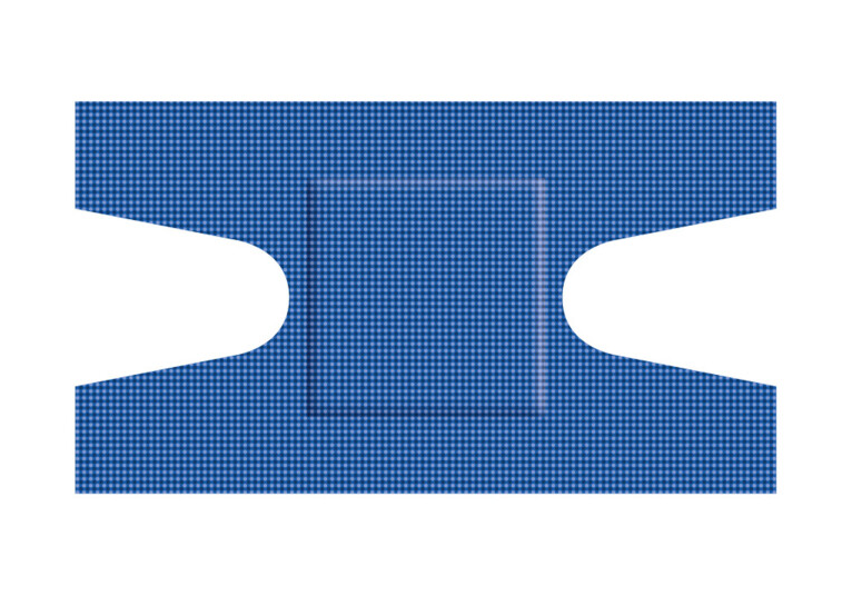 Detectaplast élastique - écrasement - bleu - 68 x 38 mm - 1 x 50 pcs