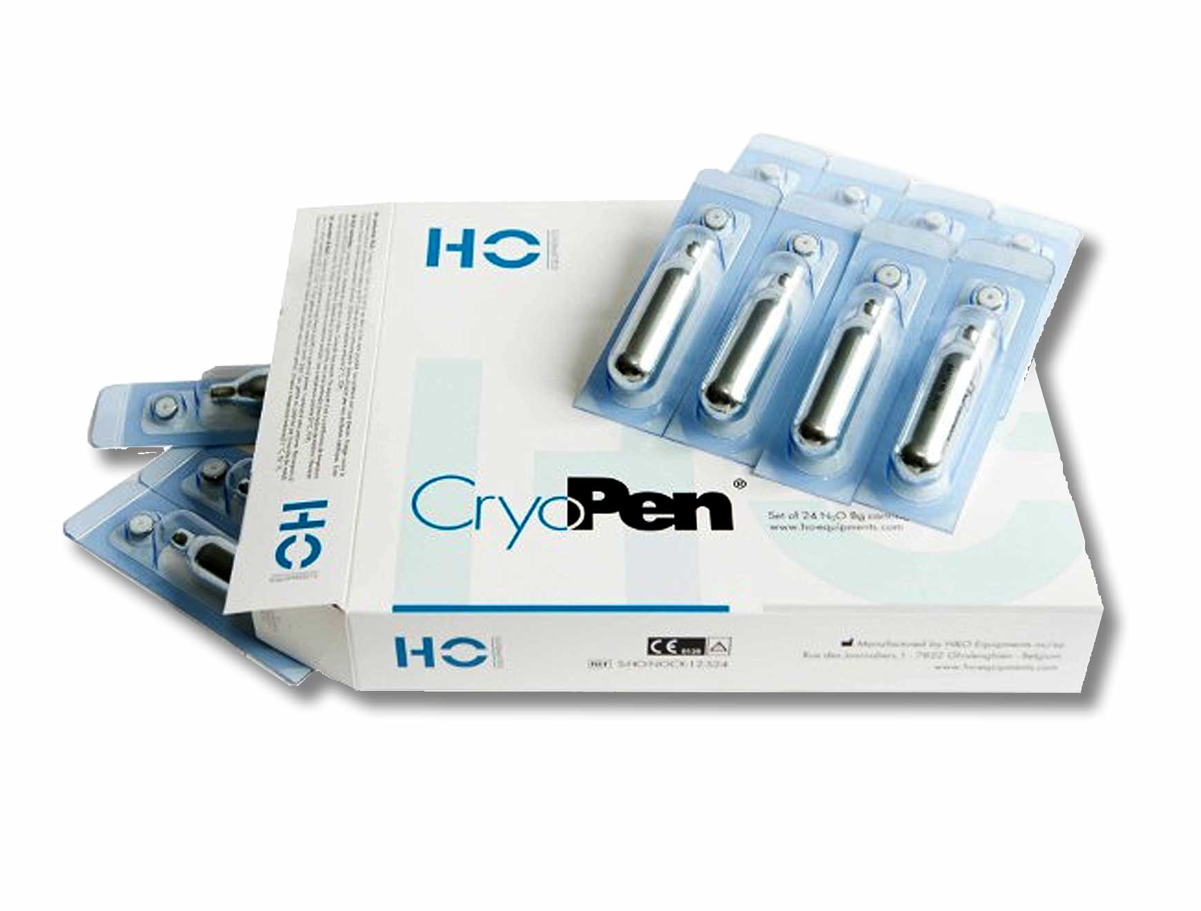 Patronen N2O - 8 g - voor CryoPen M, O, X, X+ en XP - 24 st