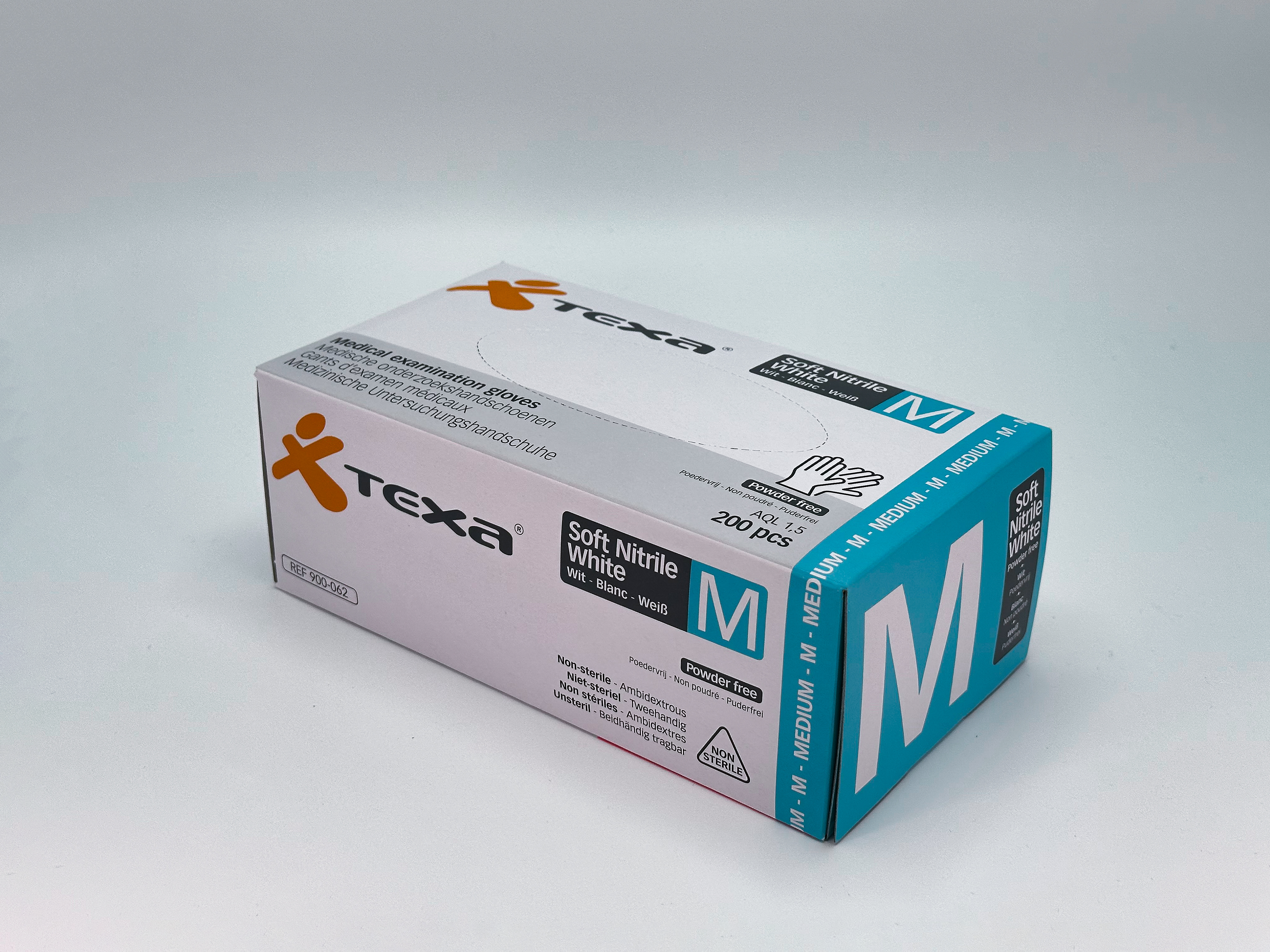 Gants d'examen Soft Nitrile - non-stérils - blanc - M - 1 x 200 pcs
