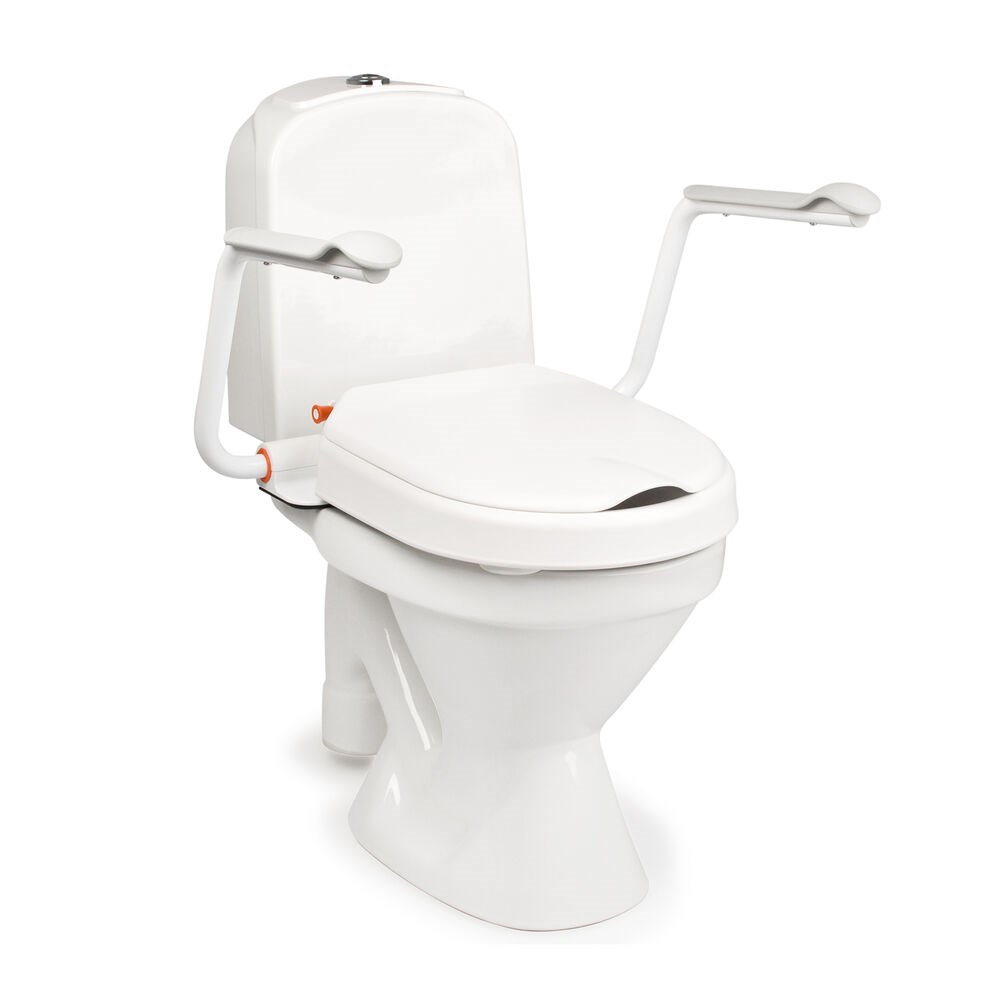 Hi-Loo wc verhoger/toiletverhoger 6 cm - met deksel en armsteunen - 1 st