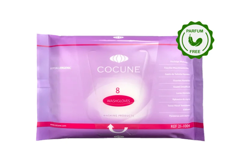 Cocune gants de toilette - non-parfumé - 15 x 22 cm - 40 x 8 pcs