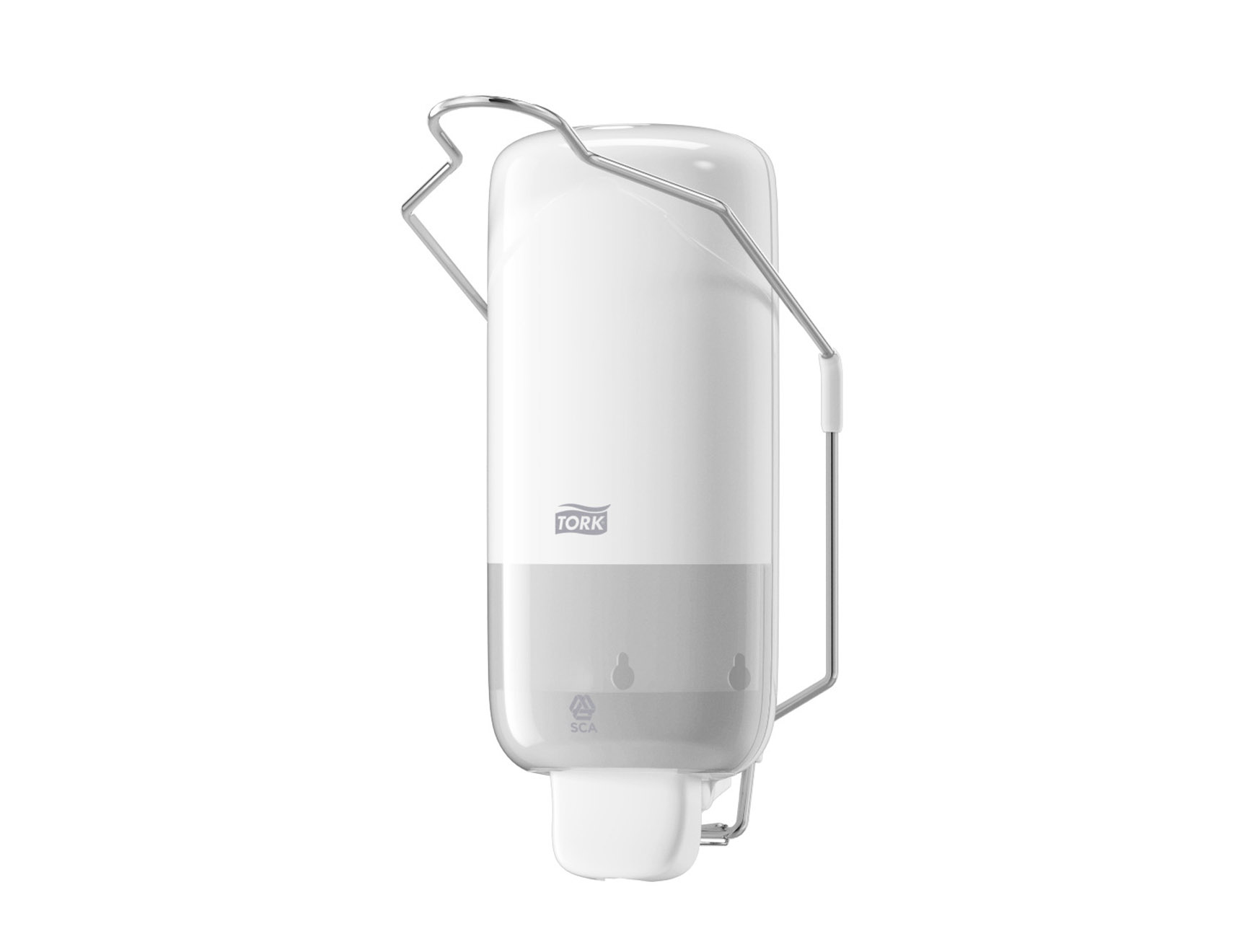 Distributeur avec coude pour savon liquide - S1 - blanc - 1 pc