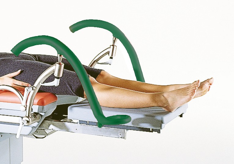 Speciale hielsteun + voetsteun in RVS voor Atmos 41 - bladgroen - 1 x 2 st