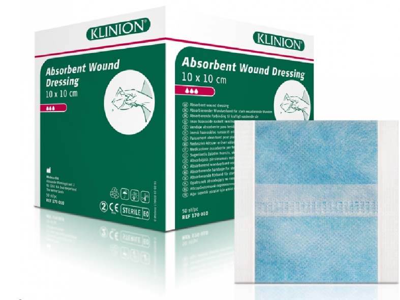 Compresses absorbantes - stériles - 10 x 10 cm - 1 x 50 pcs