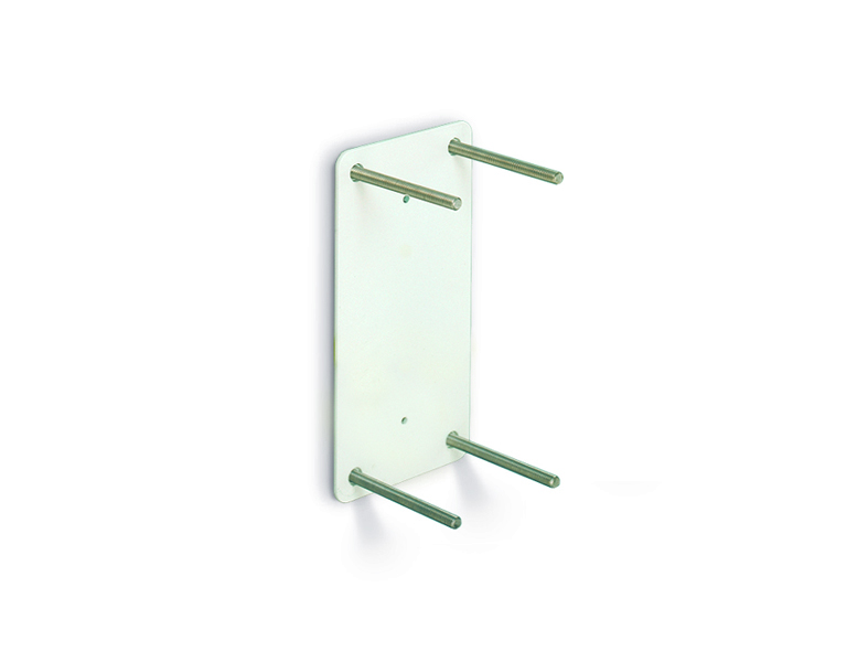 Linido contre plaque appui rabattable - inox - blanc - 1 pc