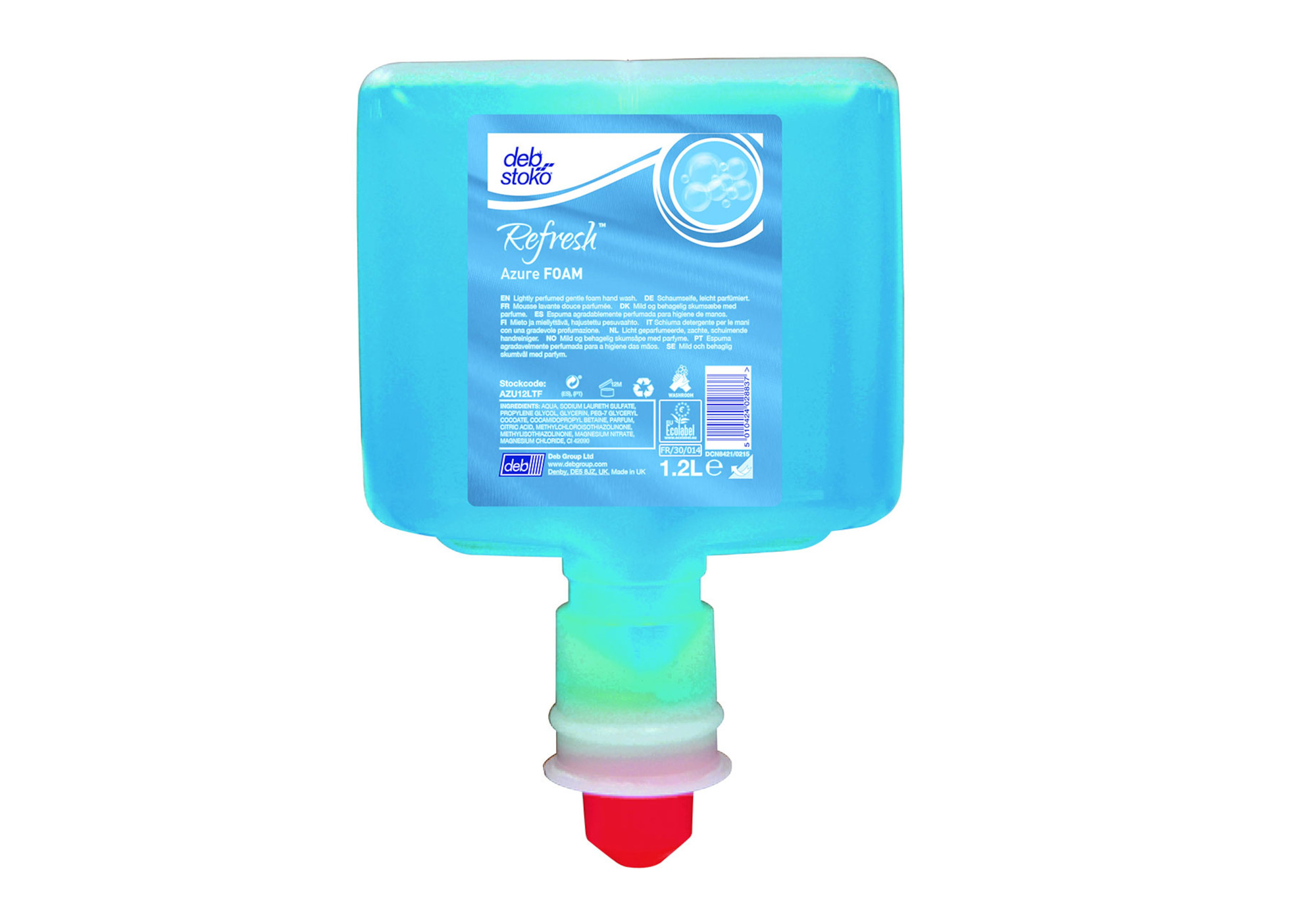 Azure foam patroon lichte schuimzeep - 1.2 l - 1 st