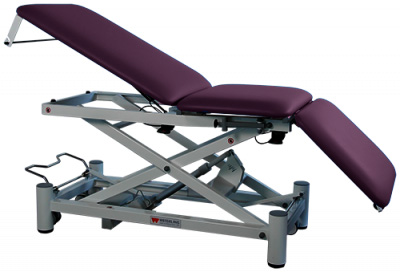 Onderzoekstafel Praxis 3 Elite - hydraulisch in hoogte verstelbaar - Aubergine - 1 st