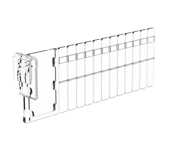 Flex module distributeur - 600 x 200 mm - transparant - 1 pc