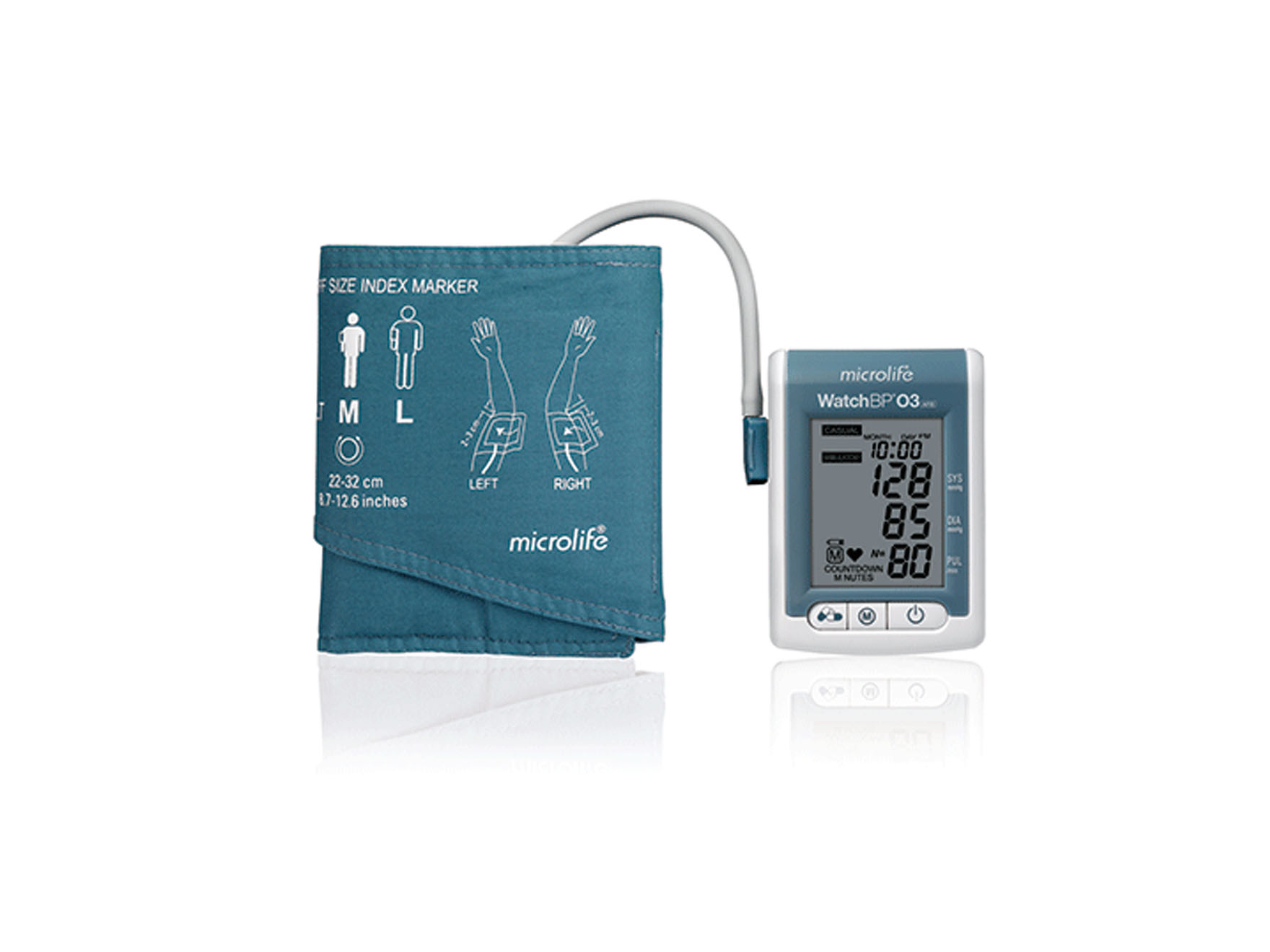 Digitale 24-uurs bloeddrukmeter Watch BP03 AFIB - velcromanchet M/L - draagtas - 1 st