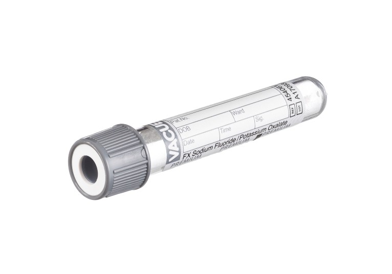 Tube Vacuette® FX Fluorure de sodium/Potassium Oxalate 4 ml - 75 x 13 m)m - 1 x 50 pcs