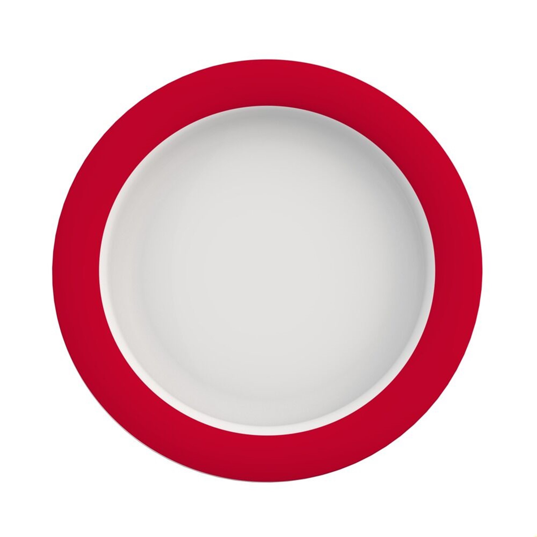 Diep bord 903 Vital Ø 15.5 cm - rood-wit - 1 st