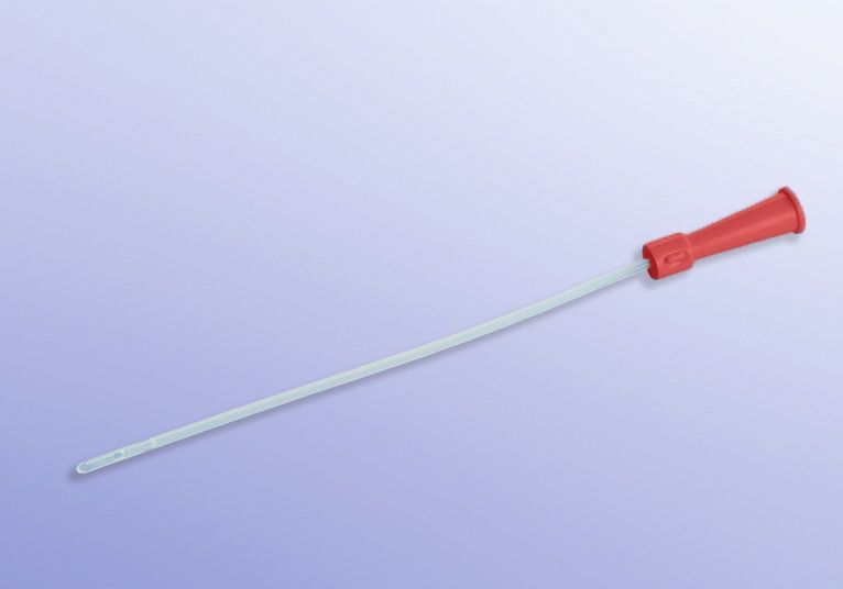 Vrouwensondes - PVC - éénmalig gebruik - 18 cm - Ch 18 - rood - steriel - 1 x 100 st