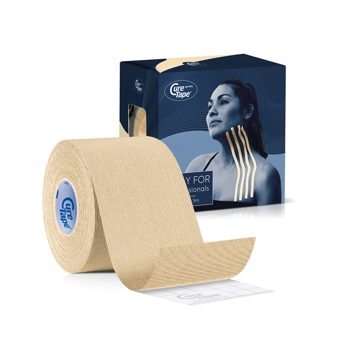 CureTape® Gentle 5 cm x 5 m - beige - 1 x 6 st