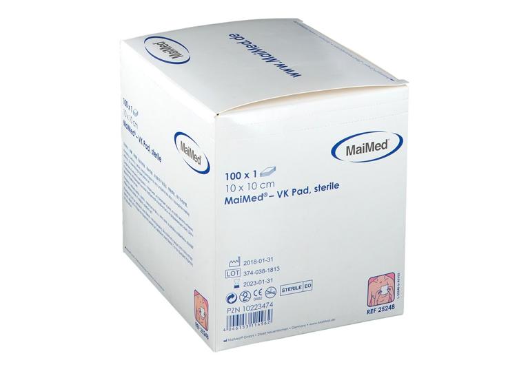 MaiMed® VK Pad - compresses non adhésives - stériles - 10 x 10 cm - 1 x 100 st