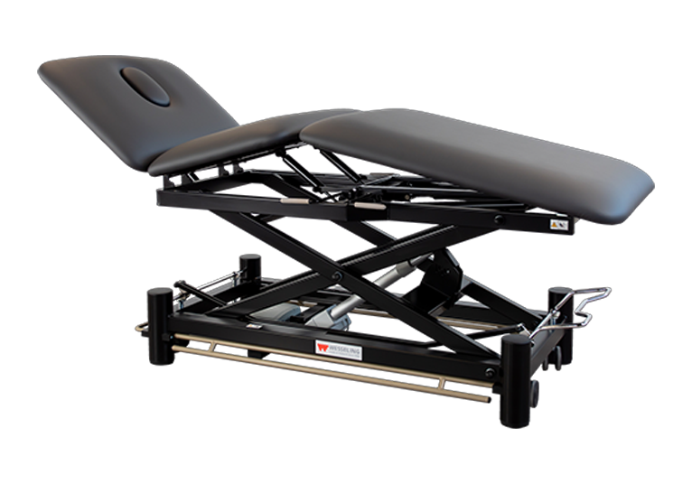 Table d'examen Flex BasiX 3- hauteur variable électrique - avec des roues - Revêtement Fresh - Portobello - 1 pc