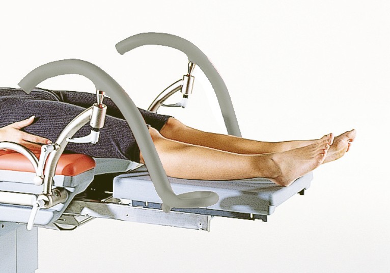 Talonnière spéciale + repose-pieds en INOX pour Atmos 41 - gris soie - 1 x 2 pcs