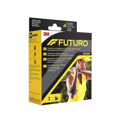 Futuro™ sport tenniselleboogbandage - aanpasbaar - zwart - 1 maat - 1 st