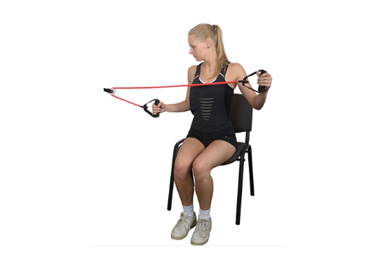 MoVeS Shoulder Tube Pulley - Medium Rood - 1 st