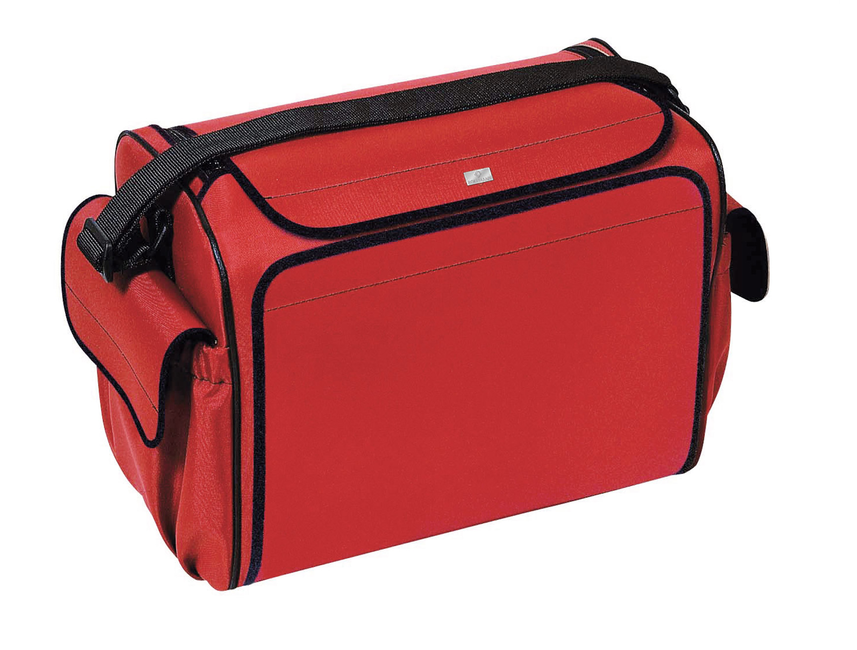 Verpleegtas met schouderriem - 43 x 31 x 26 cm - polyester - rood - 1 st