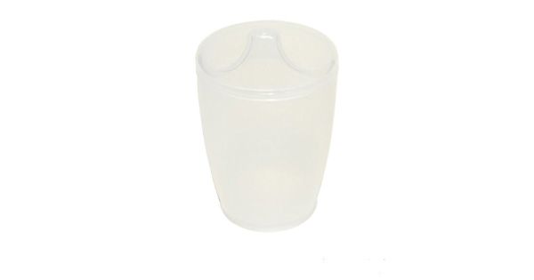 Beker - deksel 12 mm - transparant - 250 ml - 1 st