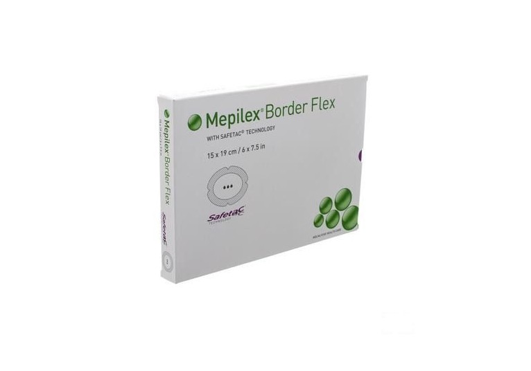 Mepilex® Border Flex - ovale - 15 cm x 19 cm - 1 x 5 pcs