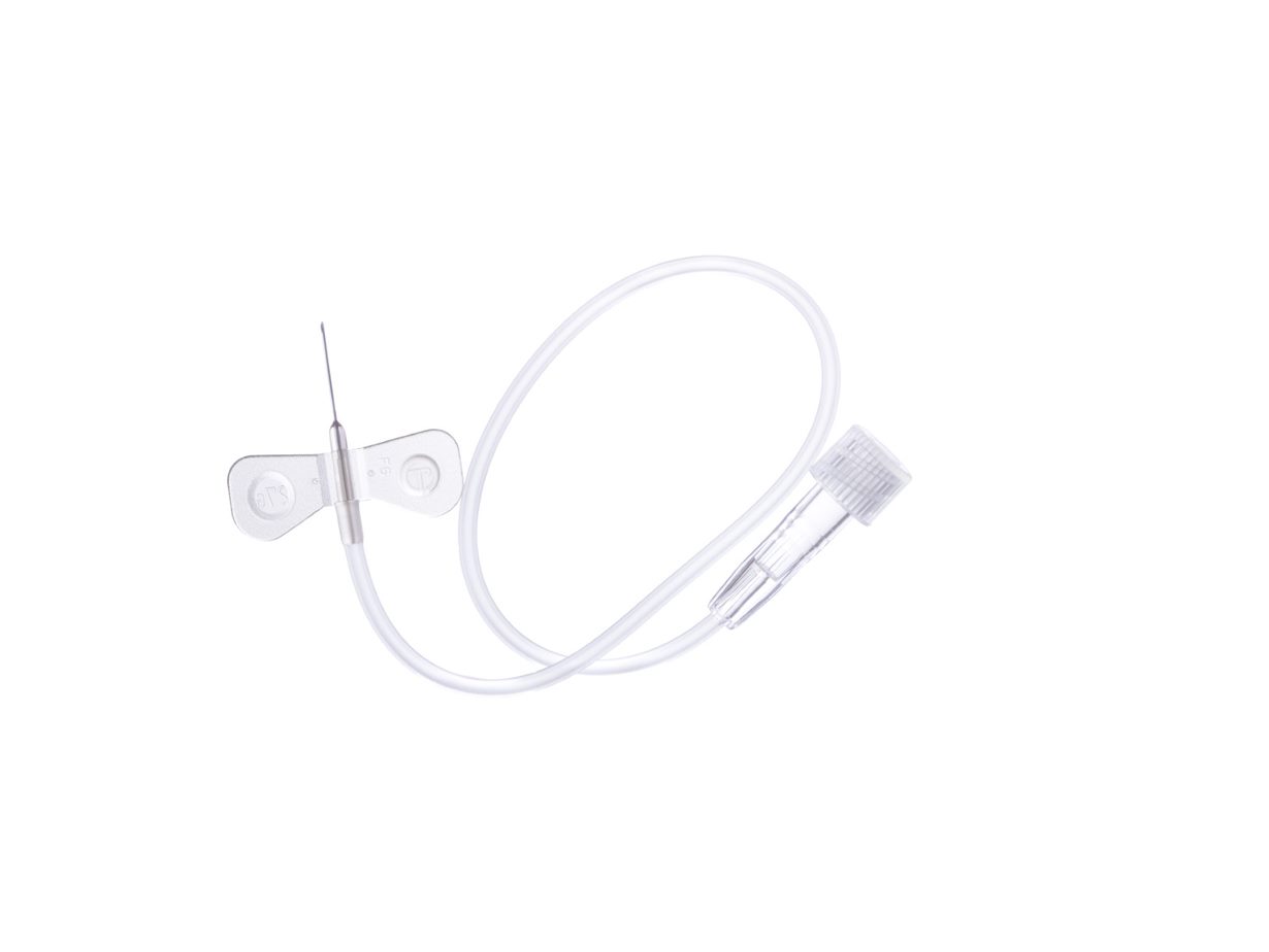 Surflo™ - vleugelnaalden met leiding 20 cm - 27G x 13 mm - grijs - 1 x 50 st