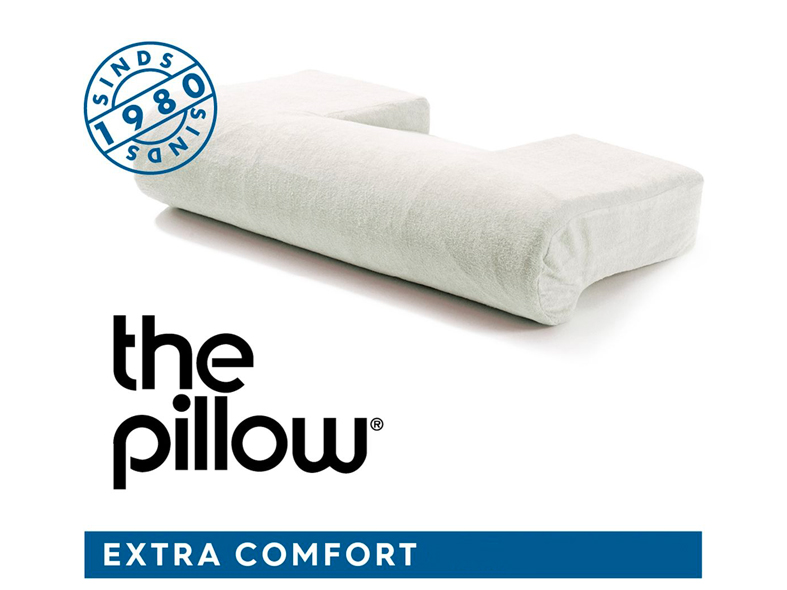 Pillow X-comfort standaard met zachte velours sloop - wit - 1 st