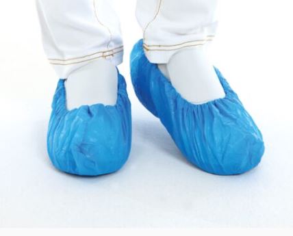 Couvre-chaussures - CPE - bleu - 36 x 15 cm - size 36-42 - 1 x 100 st