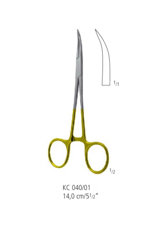 Vasectomy hemostatische Mosquito tang - 14 cm - 1 st