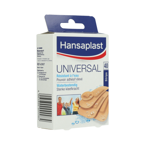 Hansaplast universal strips - résistant à l'eau - 1 x 40 pcs