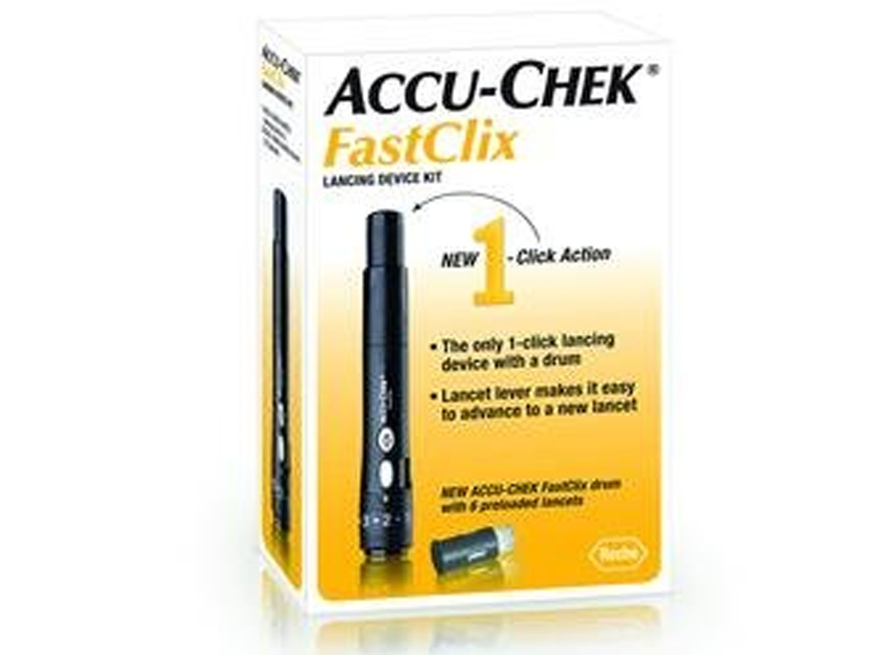 Accu-chek Fastclix - prikpen - 1 st