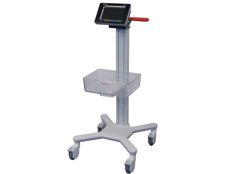 Schiller Trolley X1 avec fixation pour Cardiovit FT-1