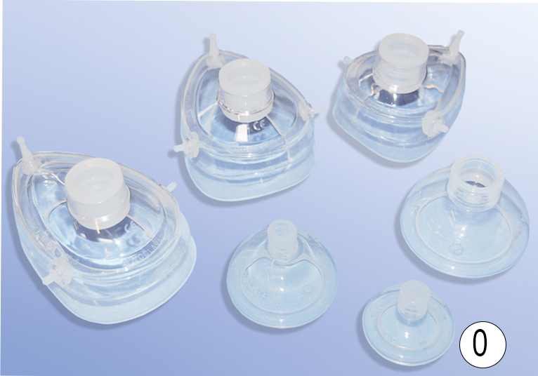 Silicone masker voor silicone beademingsballon - zuigeling - maat 0 - niet-steriel - 1 st