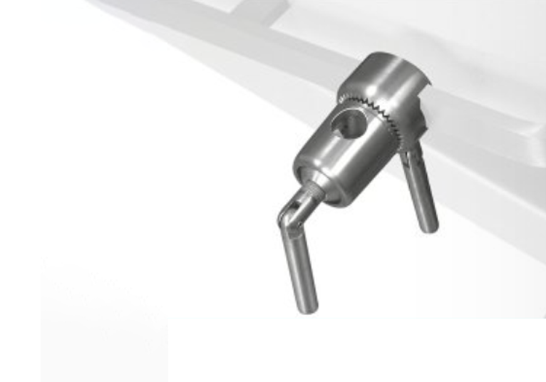 Pince pivotante pour rail 25 x 10 mm - table d'examen Kompact - 1 pc